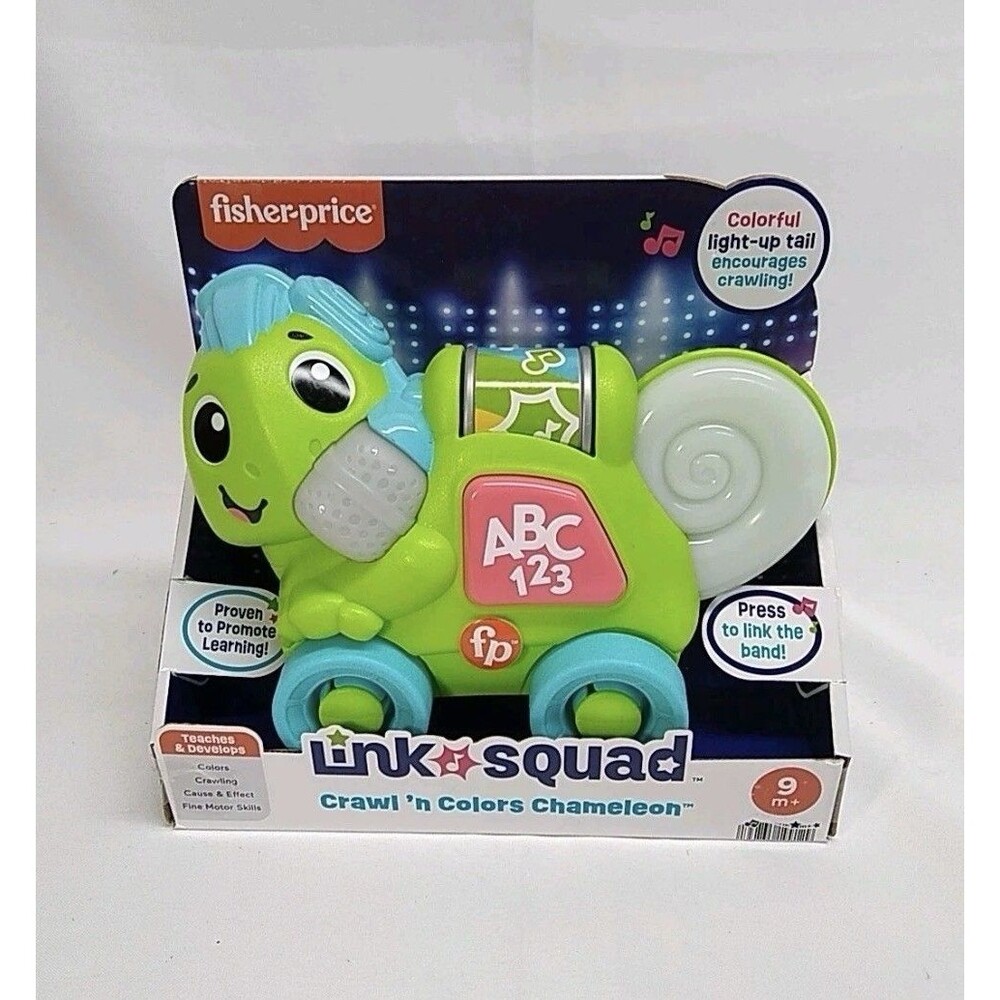 Fisher Price Link Squad Crawl n Colors Chameleon Interactive Learning Toy